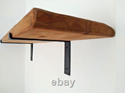 Shelf Solid Wood Scaffold Board 3.4 cm Thick +2 Brackets