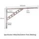 Shelf Support Bracket Heavy Duty High Load Wall Bracket Removable / Welding