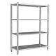 Shelving Unit Heavy Duty Stainless Steel Storage Catering Kitchen 120x50x155cm