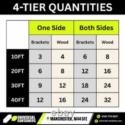 Shipping Container Shelving Heavy Duty Racking Brackets 250kg Shelf