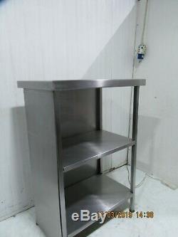 Small Compact Heavy Duty Stainless Steel Stand + 2 Under Shelf Storage Spaces