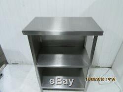 Small Compact Heavy Duty Stainless Steel Stand + 2 Under Shelf Storage Spaces