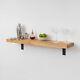 Solid Oak Floating Wall Mounted Shelf Various Sizes Solid Timber Shelves