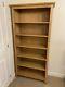 Solid Oak Tall Bookcase Book Shelf Unit Excellent Condition