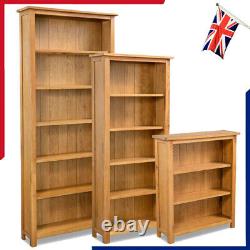 Details about   3 4 5 Tier Bookcase Solid Oak Wood Book Shelves Cabinets Storage Display Display 
