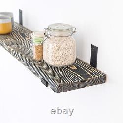 Solid Pine Shelves Various Sizes & Colors Solid Timber Floating Wall Shelf