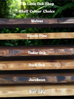 Solid Wood Scaffold Board Shelf Live edge floating Industrial Rustic Shelves