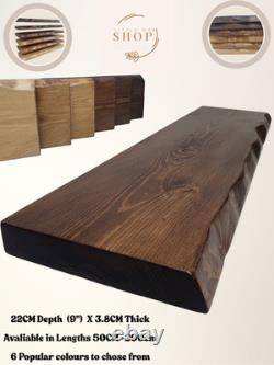 Solid Wood Scaffold Board Shelf Live edge floating Industrial Rustic Shelves