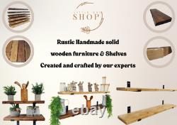 Solid Wood Scaffold Board Shelf Live edge floating Industrial Rustic Shelves