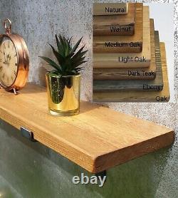 Solid Wood Shelf, Shelving Chunky Rustic Industrial Shelves & Bracket