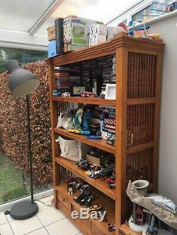 Solid Wood Tall Shelving Unit / Bookcase