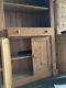 Solid Wood Bookcase / Shelving Unit And Doored Storage