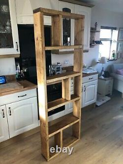 Solid wood luxury shelving unit