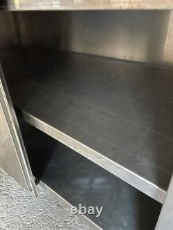 Stainless Steel Cupboard Heavy Duty Adjustable Shelf Sliding doors