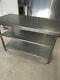 Stainless Steel Table With Double Under Shelf Heavy Duty