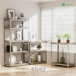 Sturdy Metal Storage Racking Adjustable 5-Tier Shelves, Set of 2, 875kg Load