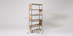Swoon Holt Living Room Five-Shelve Shelving Unit Stained Mango Wood RRP £499