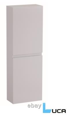Tall Boy White Gloss Wall Hung Storage Bathroom Kitchen 100% Waterproof