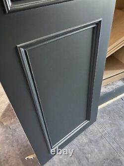 Tall Grey Cupboards With Shelving In Excellent Condition. DISMANTLED