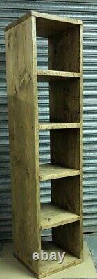 Tall Rustic Solid Pine Cube Storage/Shelving Unit