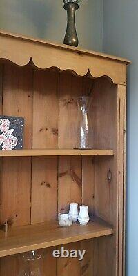 Tall Solid Bright Oak Wood 5-Tier Bookcase 95x25x200cm Bookshelf Display Stand