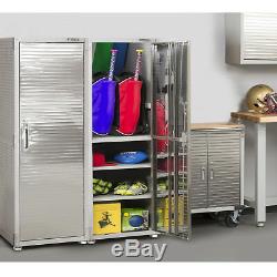 Tall Storage Cabinet Granite Finish Commercial Heavy-Duty Home Organizer Shelves
