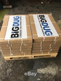 Twelve 200kg Big Dug Five Tier Heavy Duty Shelf Racking All Brand New