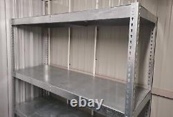 Two Tonne 4 Tier Racking Unit Heavy Duty Shelving 2500kg Steel Warehouse Storage