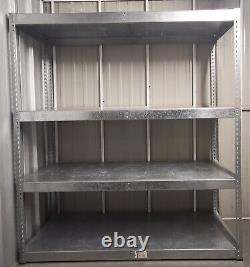 Two Tonne 4 Tier Racking Unit Heavy Duty Shelving 2500kg Steel Warehouse Storage