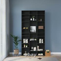 Unit Display CDs DVDs Storage Shelves Bookcase Shelving Bookshelf Home Office UK