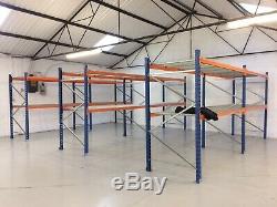 Used Heavy Duty PSS Mesh Shelving System Pallet Racking