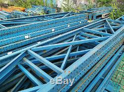 Used Heavy Duty Pallet Racking, 2200x600x3560mm (WxDxH), complete bays withshelves