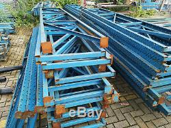 Used Heavy Duty Pallet Racking, 2200x600x3560mm (WxDxH), complete bays withshelves