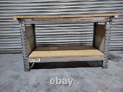 Used Heavy Duty Racking Workbench with Chipboard Top & Middle Shelf