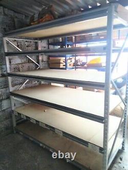 Used Large Heavy Duty Apex Boltless Industrial Shelve Units
