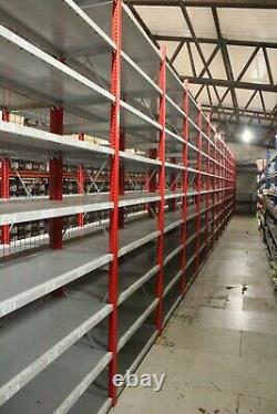 Used Large Job Lot Heavy Duty Boltless Storage Shelving Racking Steel Shelves