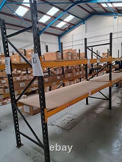Used Link 51 pallet heavy duty racking 2.4m x 900 mm x 2.7m Boltless Adjustable