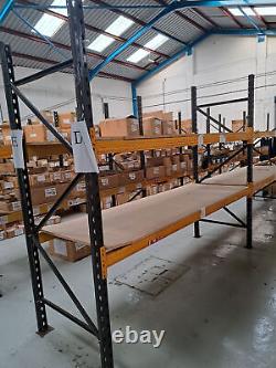 Used Link 51 pallet heavy duty racking 2.4m x 900 mm x 2.7m Boltless Adjustable