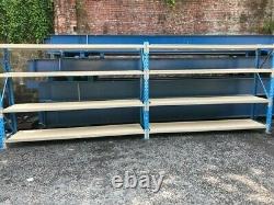 Used PSS Heavy Duty Industrial Shelving System H1950 x L2700 x D600mm 3 Levels