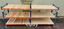 Used STOW Heavy Duty Storage Racking Shelving 2M tall x 1.1M Deep -2-5 Bay Runs