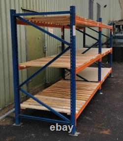 Used STOW Heavy Duty Storage Racking Shelving 2M tall x 1.1M Deep -2-5 Bay Runs