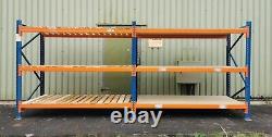 Used STOW Heavy Duty Storage Racking Shelving 2M tall x 1.1M Deep -2-5 Bay Runs