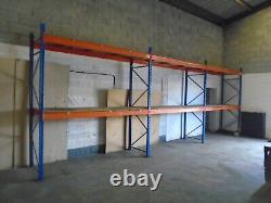 VERY Heavy Duty Shelving/Racking Blue and Orange 3 LOTS 9 X 9 FT WIDE PER BAY