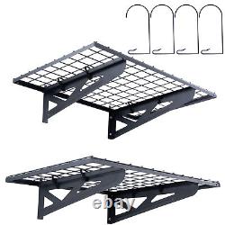 VEVOR 2PCS 3x2 ft Garage Storage Shelving Wall Mounted Heavy Duty Shelves Rack