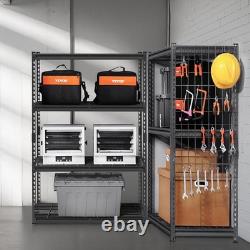VEVOR 4-Tier Heavy Duty Garage Shelving 2400lb Capacity 20x40x60 inch Black