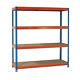 Vfm Orange/zinc Heavy Duty Boltless Shelving 379045