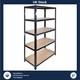 Versatile Boltless Garage Shelving Rack 5 Tier Heavy Duty Metal 1800x900x400