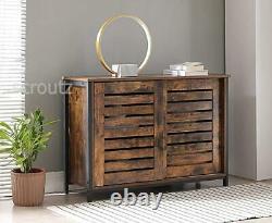 Vintage Industrial Sideboard Rustic Kitchen Pantry Dining Room Cupboard Cabinet