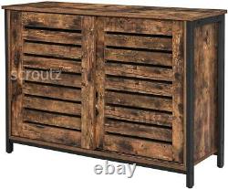 Vintage Industrial Sideboard Rustic Kitchen Pantry Dining Room Cupboard Cabinet