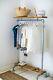Vintage Industrial Style Clothes Rail With Shelf / Storage Solution